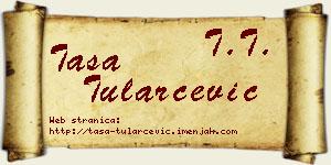 Tasa Tularčević vizit kartica
